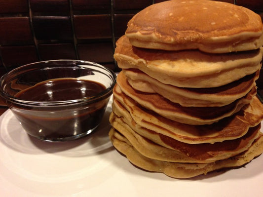 Chocolate Peanut Butter Gourmet Pancakes