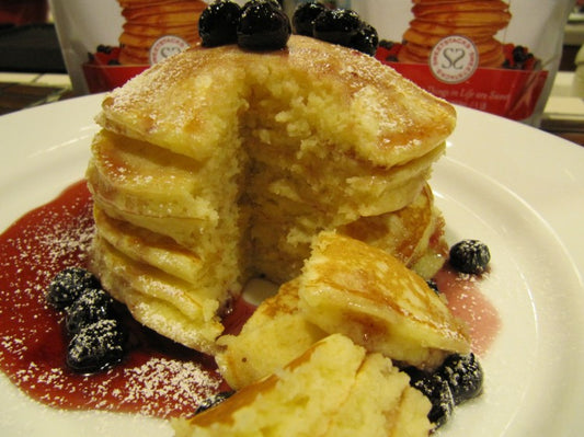 Cloud Like Lemon Blueberry Pancakes