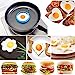 4 Piece Pancake & Egg Ring Reusable Molds with an Oil Brush & Spatula