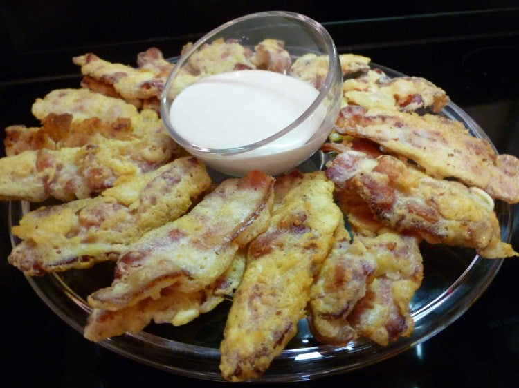 Bacon Dippers With Creamy Maple Dip