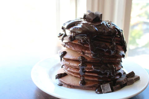 Double Chocolate Chunk Pancakes