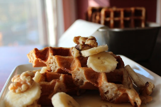 Banana Bread Waffles