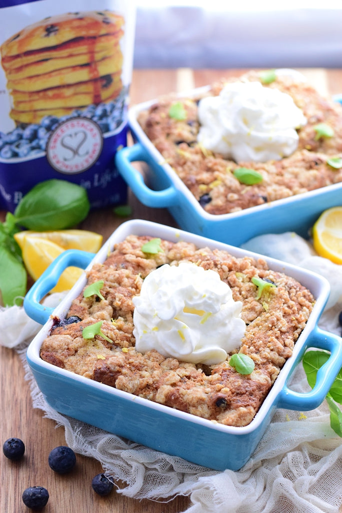 SweetStacks Basil Blueberry Buckle