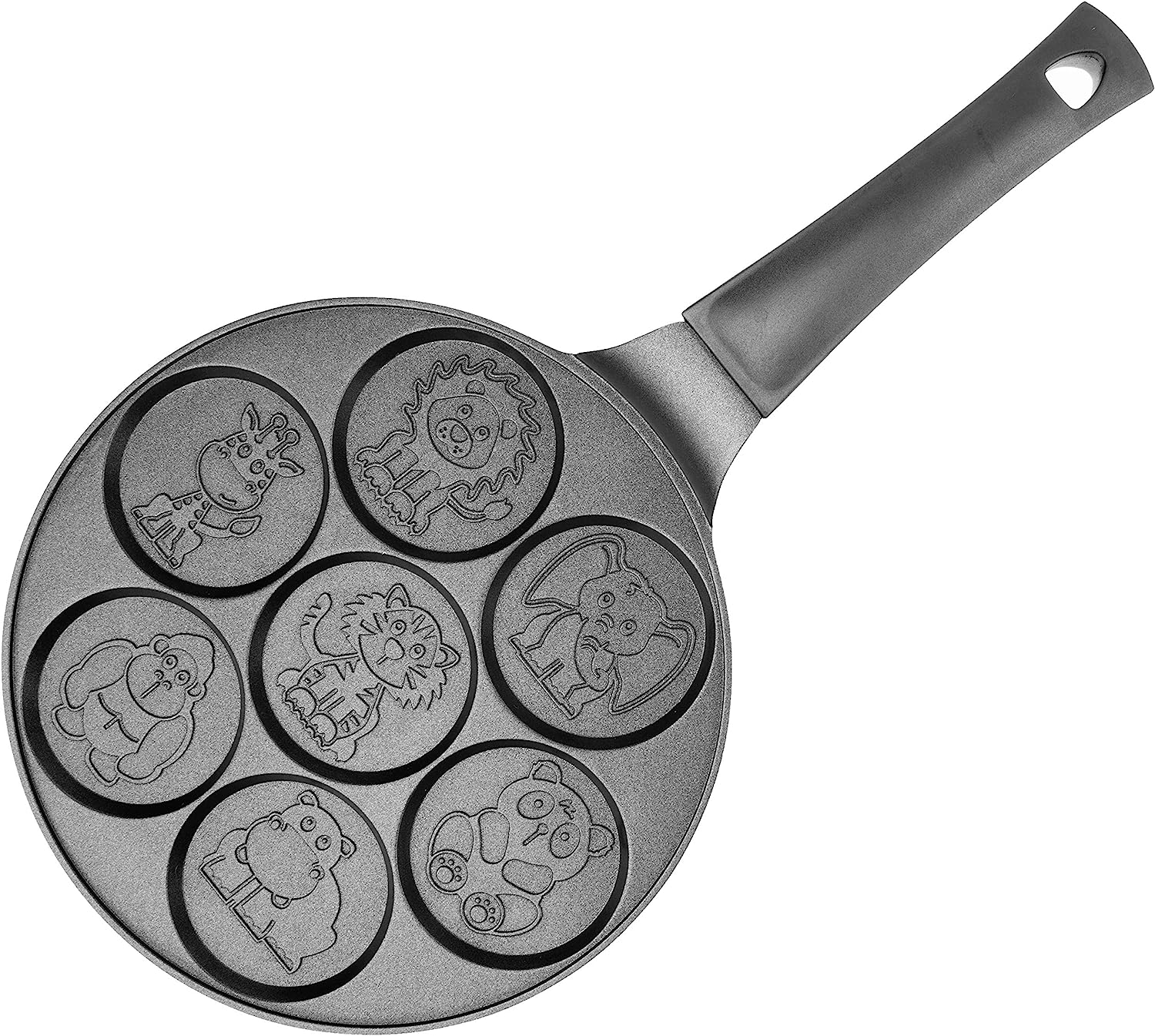 Pancake Maker Pan - Griddle Pancake Pan Molds for Kids Nonstick Pancake  Griddle Pan with 7 Animal Shapes 