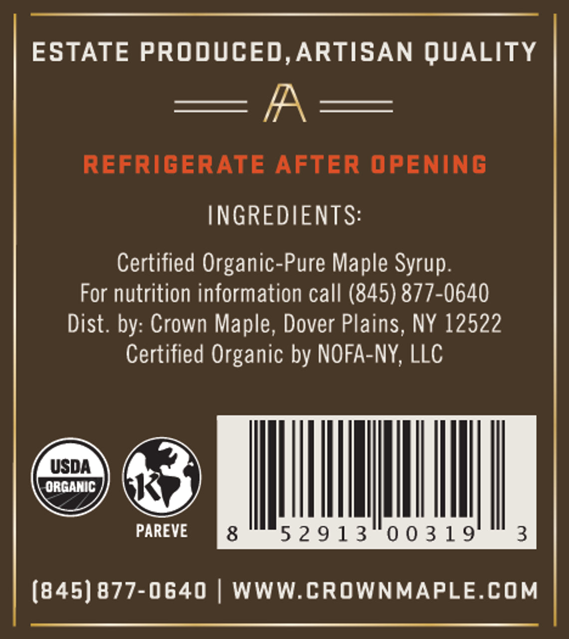 Pure Maple Syrup – Crown Maple Medium Amber (1.7 oz)